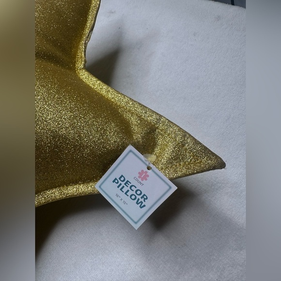 Decor Pillow Gold Star 16''x15'' Holliday Decor Kids Room Pillow 2pc Set - Picture 5 of 5